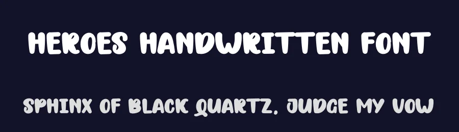 Heroes Handwritten Font by andikastudio — Display Font — thumbnail 2