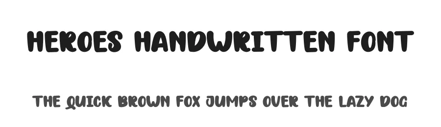 Heroes Handwritten Font by andikastudio — Display Font