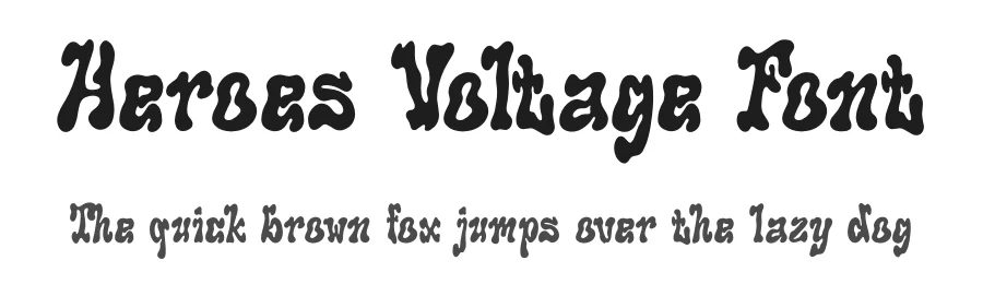 Heroes Voltage Font by Storytype — Display Font
