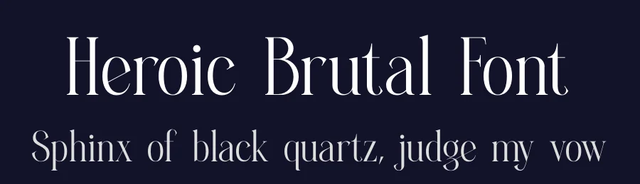 Heroic Brutal Font by timelesstype.co — Display Font — thumbnail 2