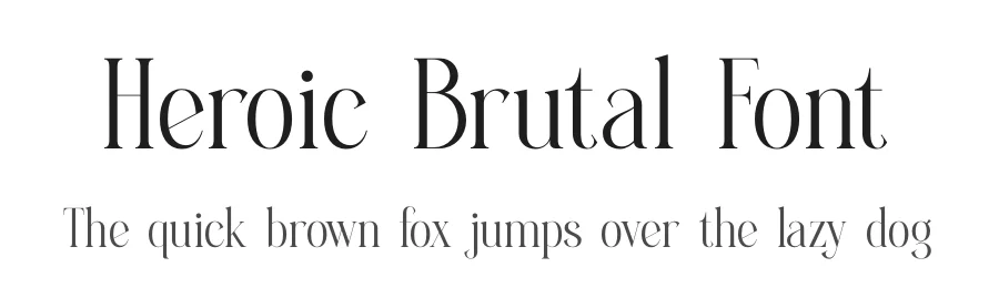 Heroic Brutal Font by timelesstype.co — Display Font
