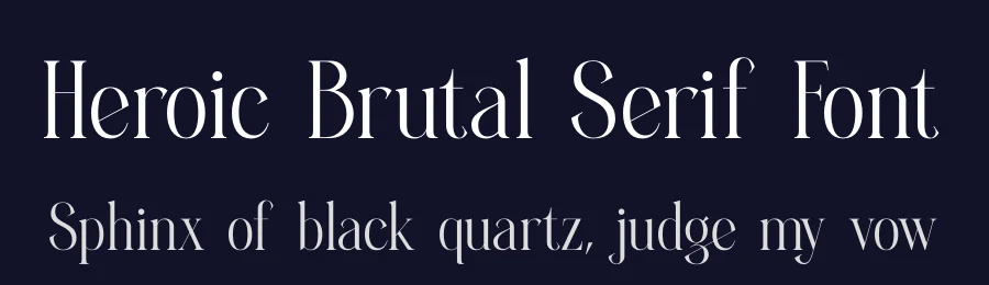 Heroic Brutal Serif Font by timelesstype.co — Serif Font — thumbnail 2