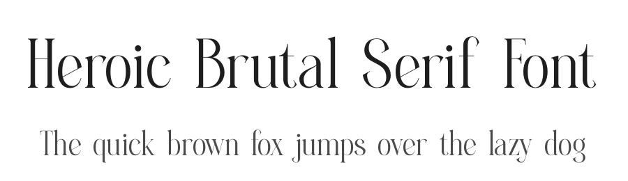 Heroic Brutal Serif Font by timelesstype.co — Serif Font