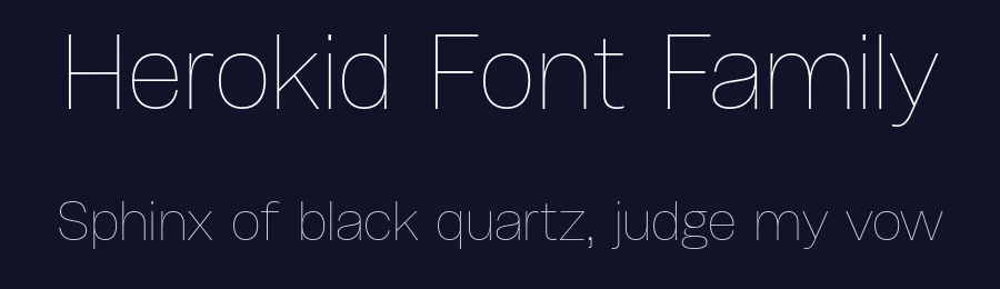 Herokid Font Family by W Type Foundry — Sans Serif Font — thumbnail 2