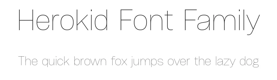 Herokid Font Family by W Type Foundry — Sans Serif Font