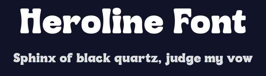Heroline Font by Graptail — Display Font — thumbnail 2