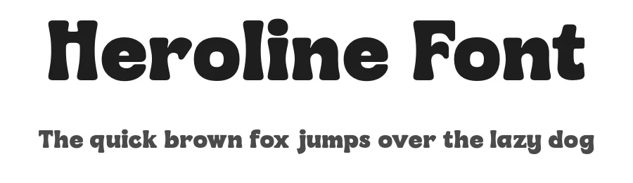 Heroline Font by Graptail โ Display Font