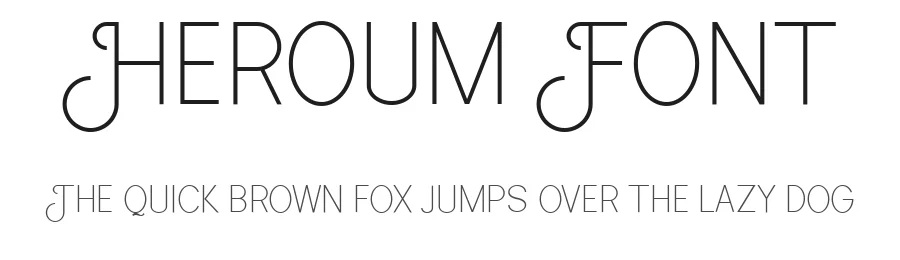 Heroum Font by Typebae — Sans Serif Font