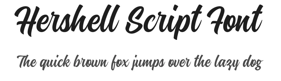 Hershell Script Font by Gutstype — Script Handwritten Font