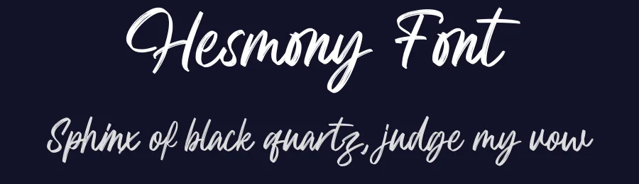 Hesmony Font by Rantautype — Script Handwritten Font — thumbnail 2