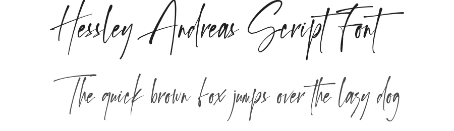 Hessley Andreas Script Font by silverdav — Script Handwritten Font