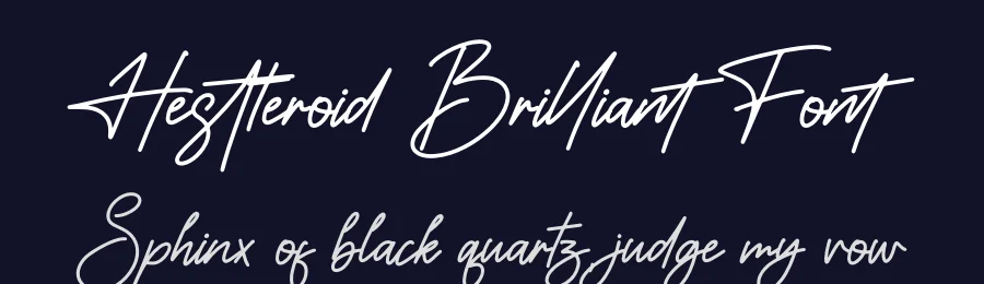 Hestteroid Brilliant Font by perspectype — Script Handwritten Font — thumbnail 2
