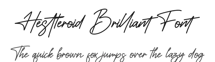 Hestteroid Brilliant Font by perspectype — Script Handwritten Font