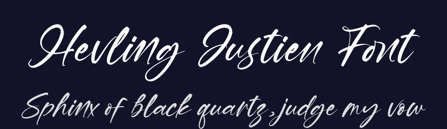 Hevling Justien Font by letterenastudios — Script Handwritten Font — thumbnail 2
