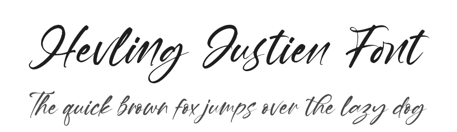 Hevling Justien Font by letterenastudios — Script Handwritten Font