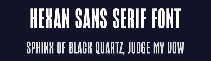 Hexan Sans Serif Font by Graphicxell — Sans Serif Font — thumbnail 2
