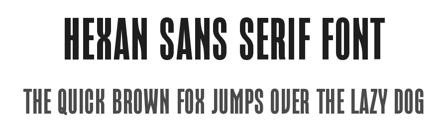 Hexan Sans Serif Font by Graphicxell — Sans Serif Font