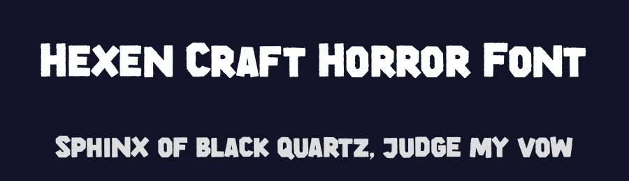 Hexen Craft Horror Font by Denustudios — Display Font — thumbnail 2