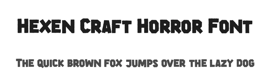Hexen Craft Horror Font by Denustudios — Display Font