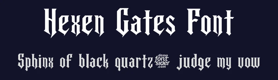 Hexen Gates Font by fontsider — Blackletter Font — thumbnail 2