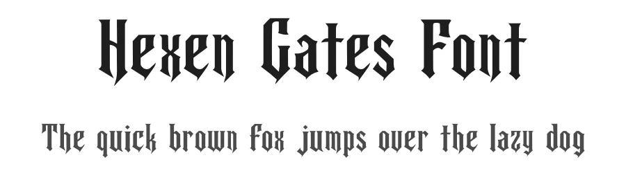 Hexen Gates Font by fontsider — Blackletter Font