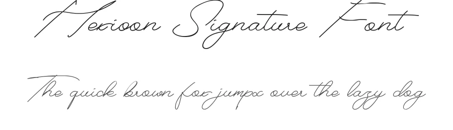 Hexioon Signature Font by nihstudio — Script Handwritten Font
