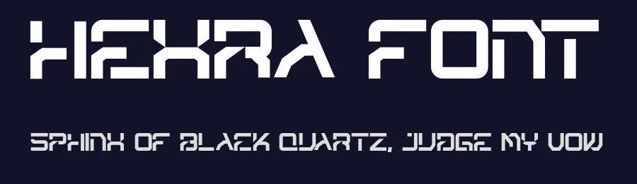 Hexra Font by Vroz Studio — Display Font — thumbnail 2