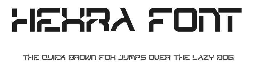 Hexra Font by Vroz Studio — Display Font