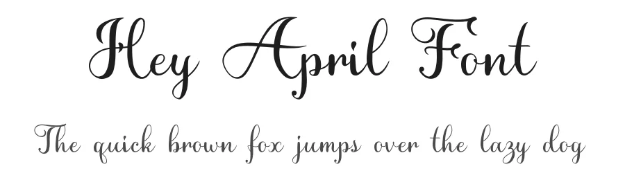 Hey April Font by onne β Script Handwritten Font