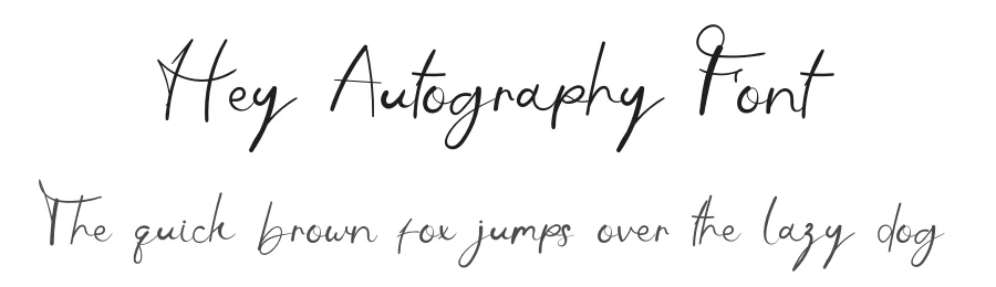 Hey Autography Font by Eddy Goodboy — Script Handwritten Font