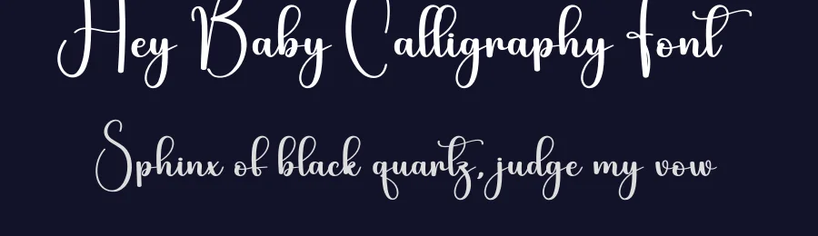 Hey Baby Calligraphy Font by creativeletter — Script Handwritten Font — thumbnail 2