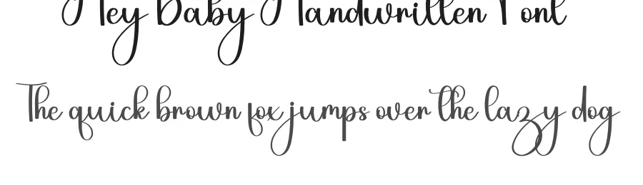 Hey Baby Handwritten Font by inermediaSTUDIO — Script Handwritten Font