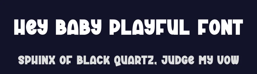 Hey Baby Playful Font by andikastudio — Display Font — thumbnail 2