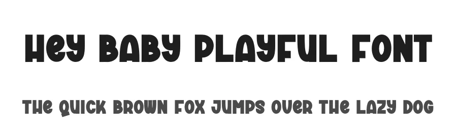 Hey Baby Playful Font by andikastudio — Display Font