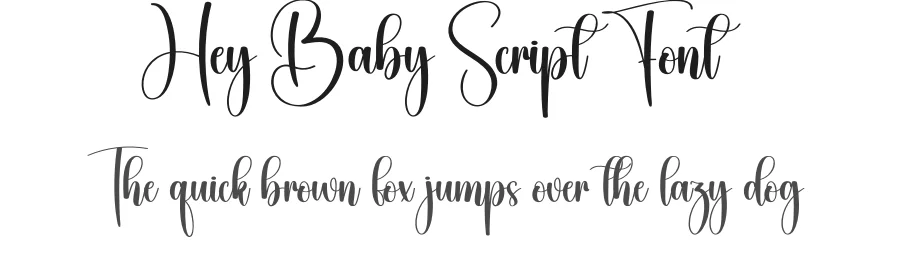 Hey Baby Script Font by creativeletter — Script Handwritten Font