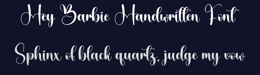 Hey Barbie Handwritten Font by creativeletter — Script Handwritten Font — thumbnail 2