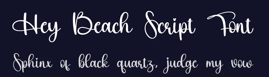 Hey Beach Script Font by creativeletter — Script Handwritten Font — thumbnail 2