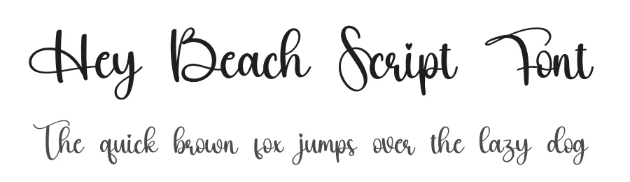 Hey Beach Script Font by creativeletter — Script Handwritten Font
