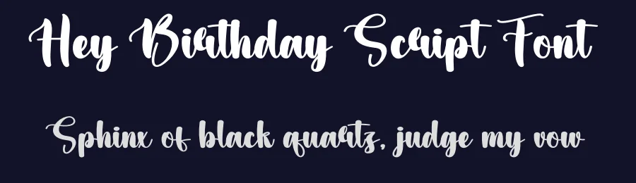 Hey Birthday Script Font by creativeletter — Script Handwritten Font — thumbnail 2