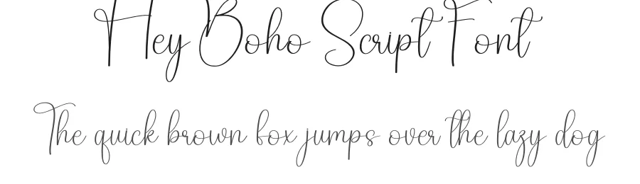 Hey Boho Script Font by creativeletter — Script Handwritten Font