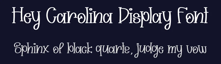 Hey Carolina Display Font by andikastudio — Display Font — thumbnail 2