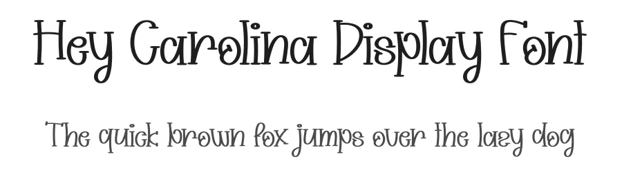 Hey Carolina Display Font by andikastudio — Display Font
