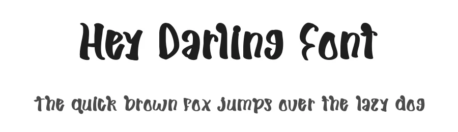 Hey Darling Font by noahtype — Display Font