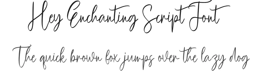 Hey Enchanting Script Font by creativeletter — Script Handwritten Font