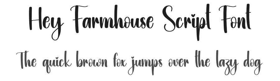 Hey Farmhouse Script Font by creativeletter — Script Handwritten Font