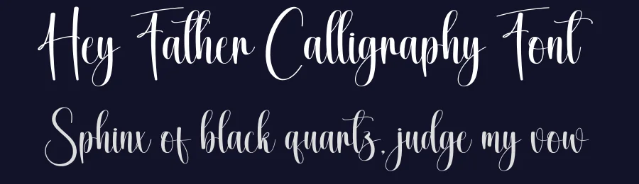 Hey Father Calligraphy Font by creativeletter — Script Handwritten Font — thumbnail 2