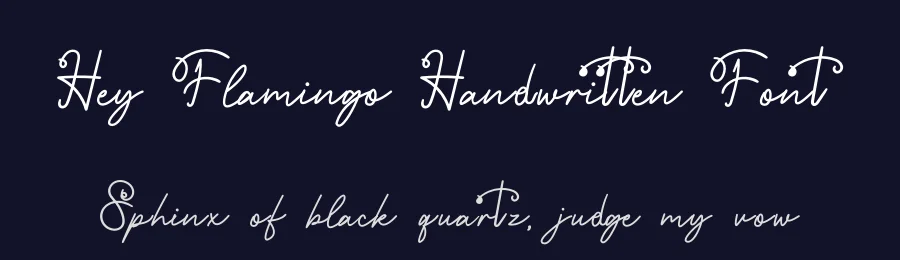 Hey Flamingo Handwritten Font by Erik Studio — Script Handwritten Font — thumbnail 2