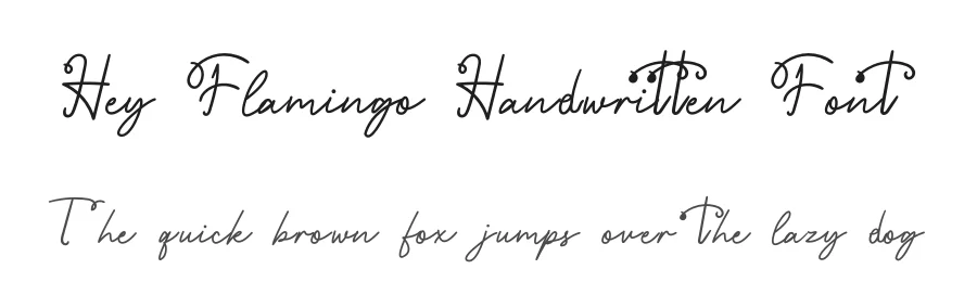 Hey Flamingo Handwritten Font by Erik Studio — Script Handwritten Font