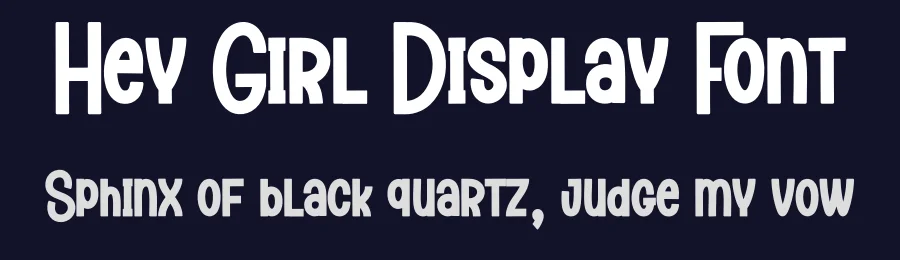 Hey Girl Display Font by creativeletter — Display Font — thumbnail 2