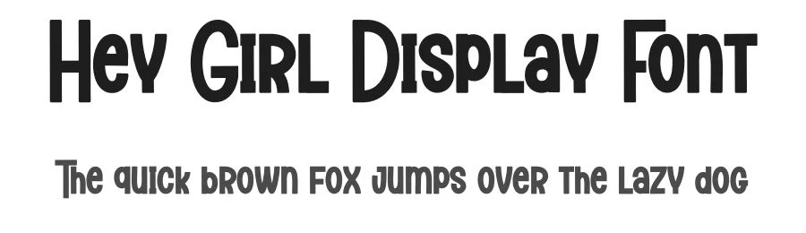 Hey Girl Display Font by creativeletter — Display Font